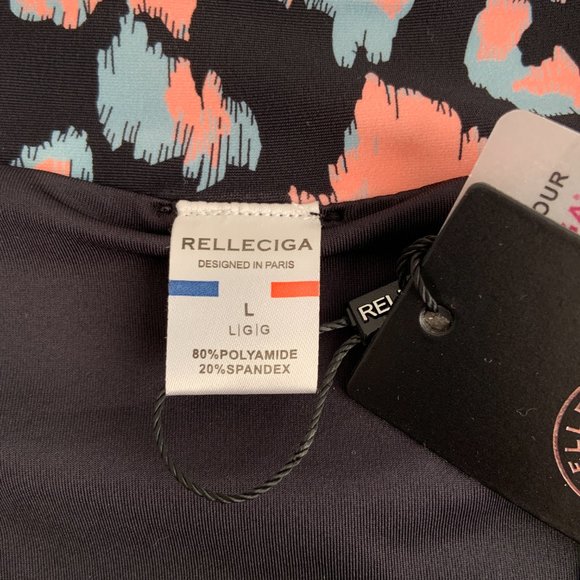 RELLECIGA Women's High Waisted Hipster Bikini Swimsuit Bottom Ruched Size L - Picture 6 of 13